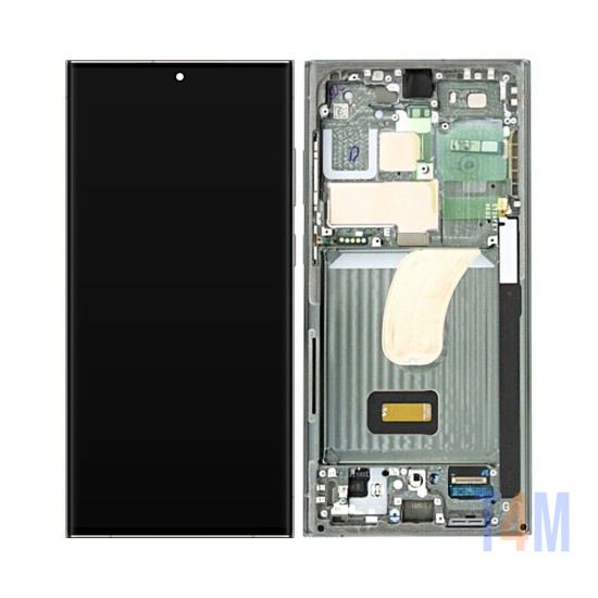 Touch+Display con Frame Samsung Galaxy S23 Ultra 5g/S918 6.1" Service Pack (GH82-30465C/30466C) Verde 